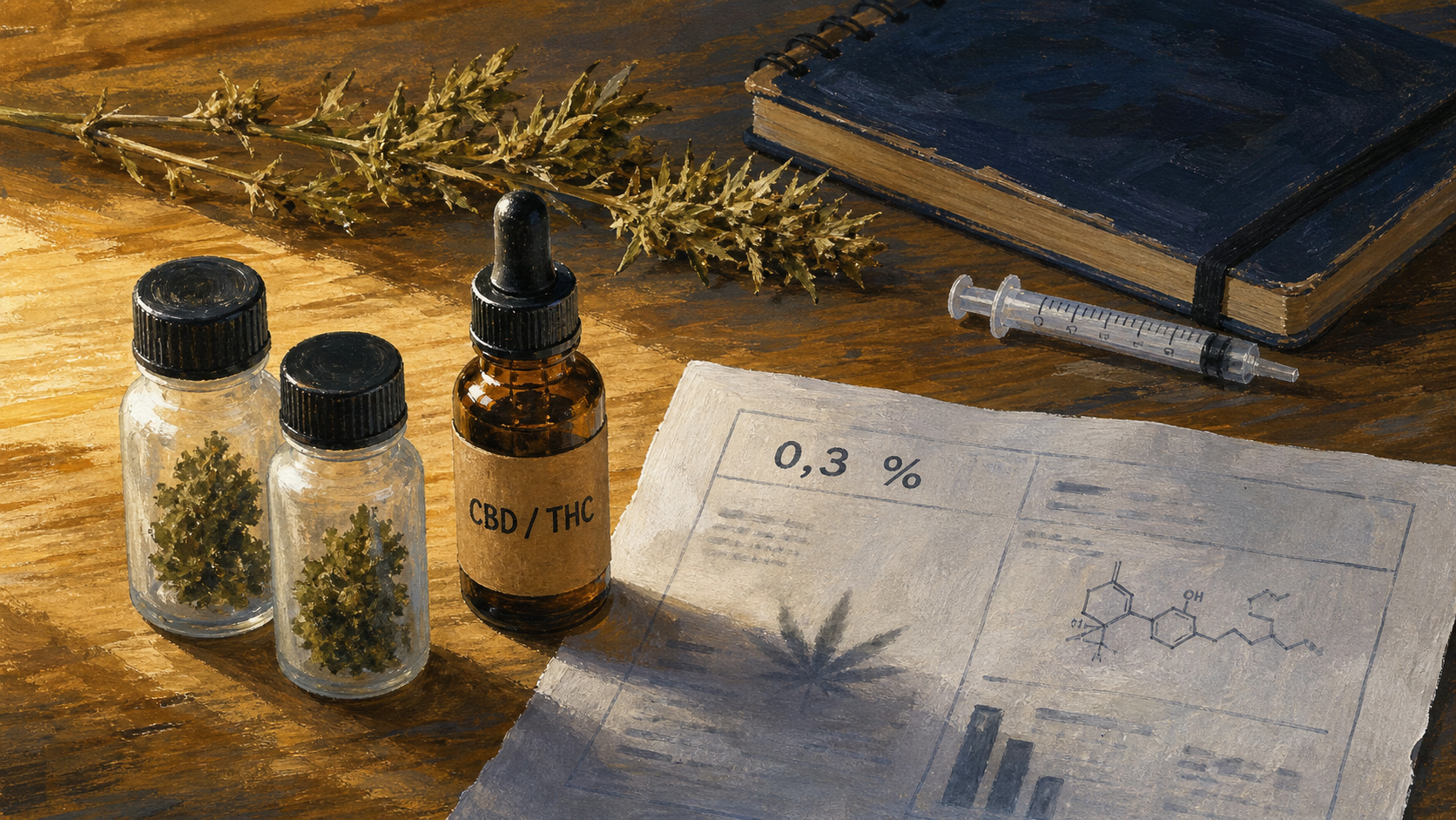 Différence CBD et THC, seuil 0,3 % en laboratoire