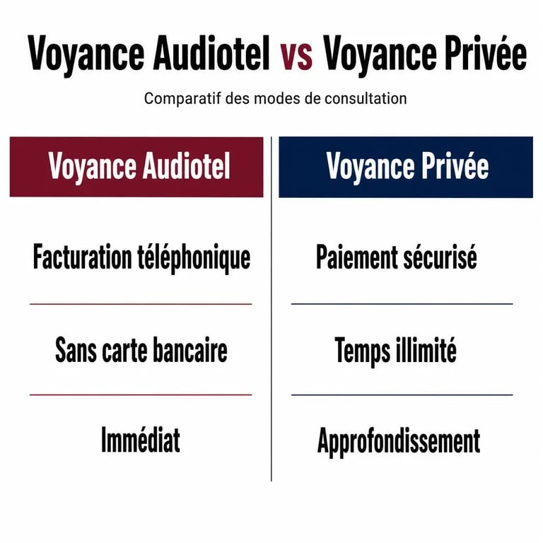Comparatif des services de voyance audiotel pas cher et voyance privée pour choisir la meilleure option