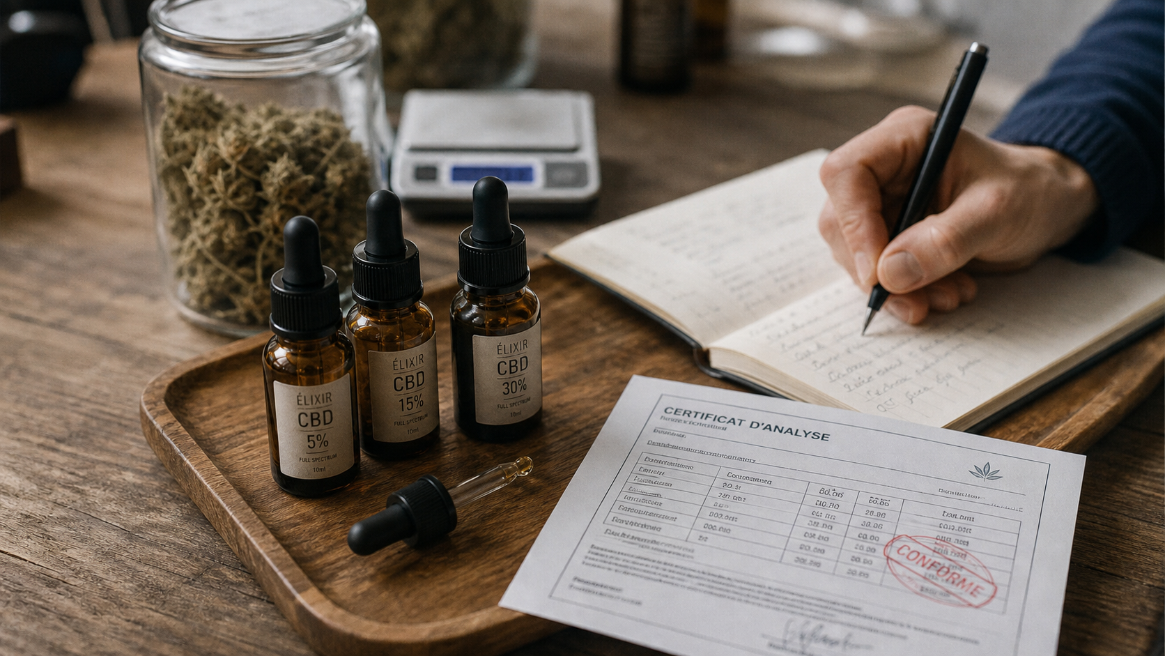 Le point chanvre : huiles CBD et certificat d’analyse