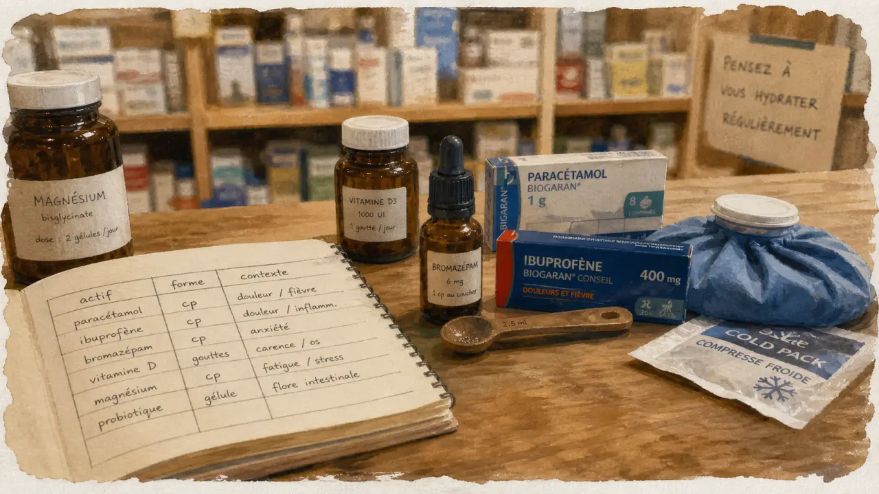 Anti-inflammatoire naturel en pharmacie : curcuma, oméga-3, gingembre, CBD