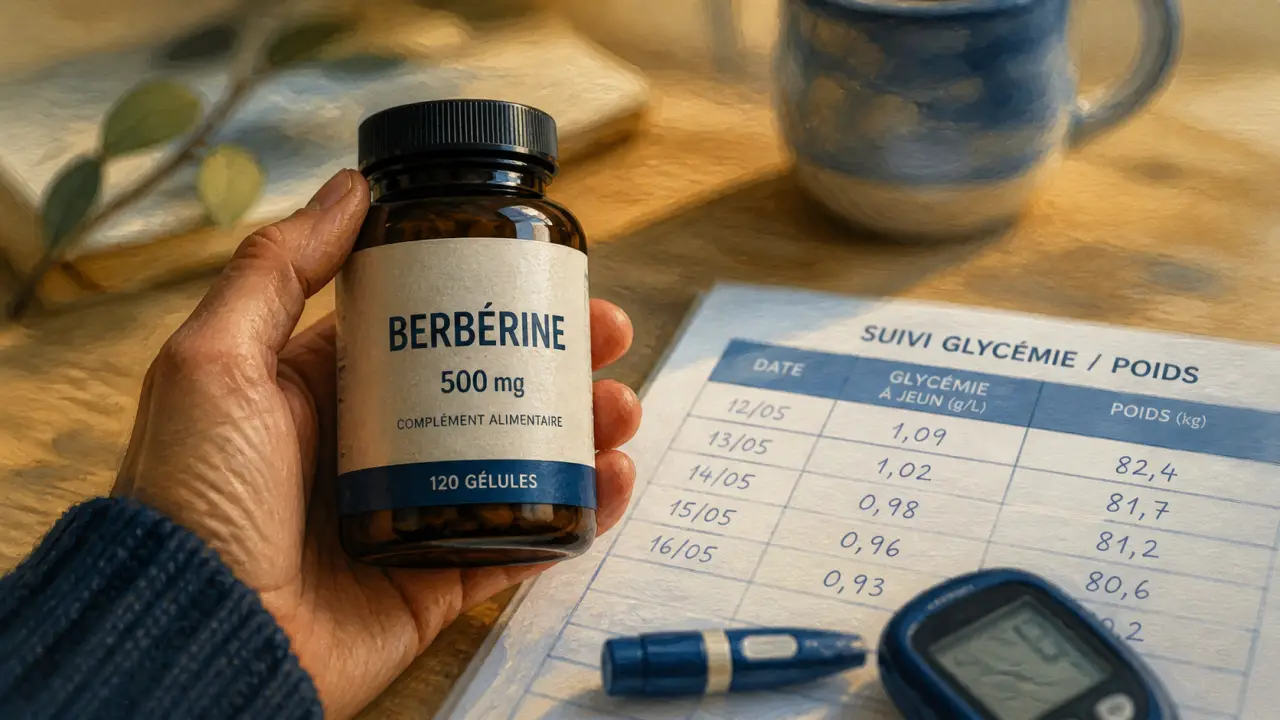 Berberine bienfaits sur la glycémie, le cholestérol et le poids, gélules et suivi