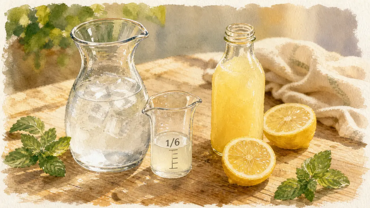 Bienfait pulco citron : eau citronnée sans sucre avec glaçons