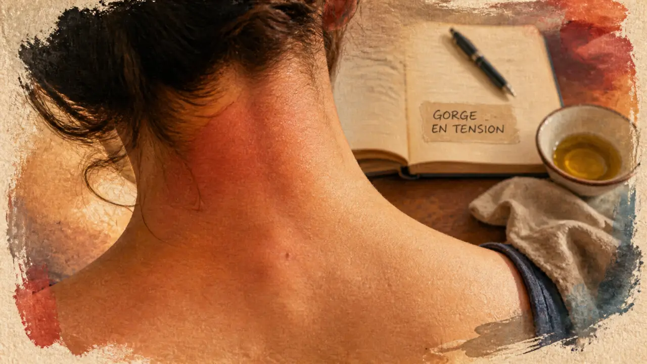 Cou qui gratte : signification spirituelle et chakra de la gorge