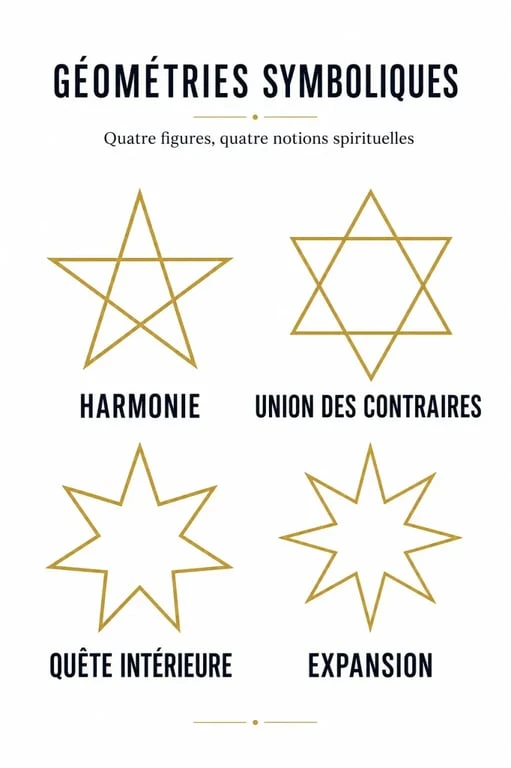 Étoile signification spirituelle : comparaison des étoiles à 5, 6, 7 et 8 branches