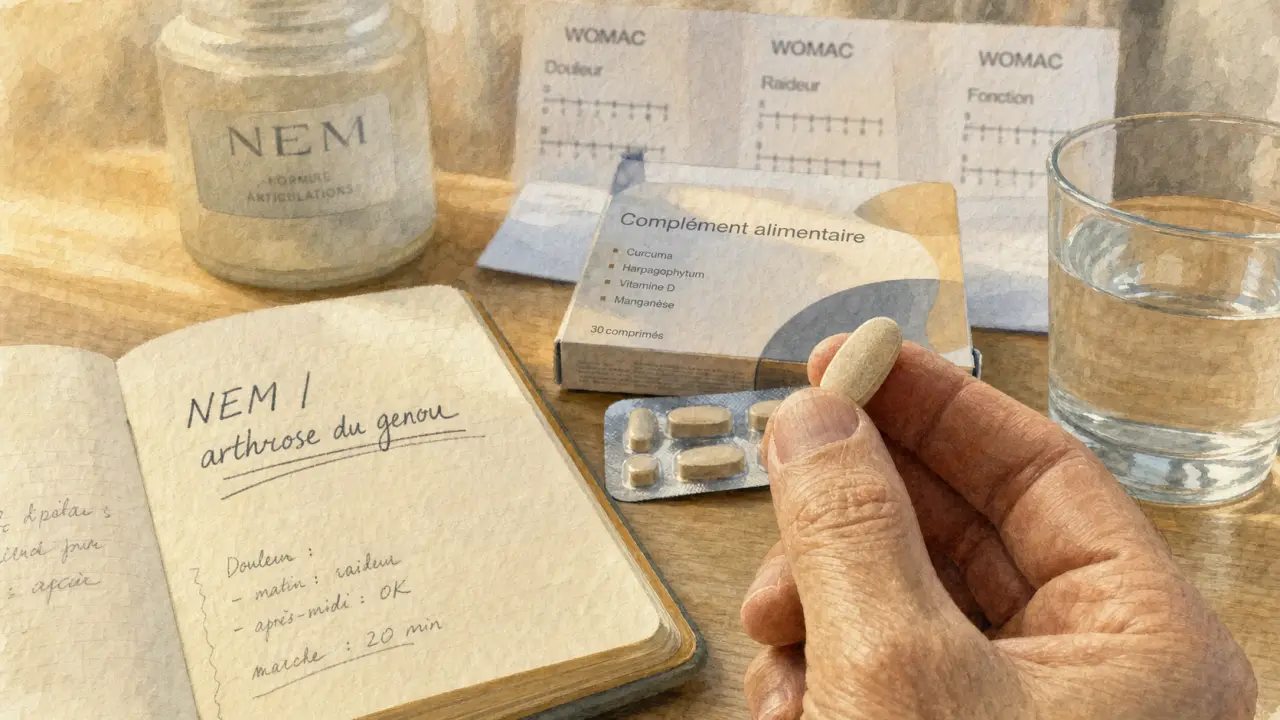Quel est le meilleur complement alimentaire contre l arthrose : NEM, glucosamine, chondroïtine