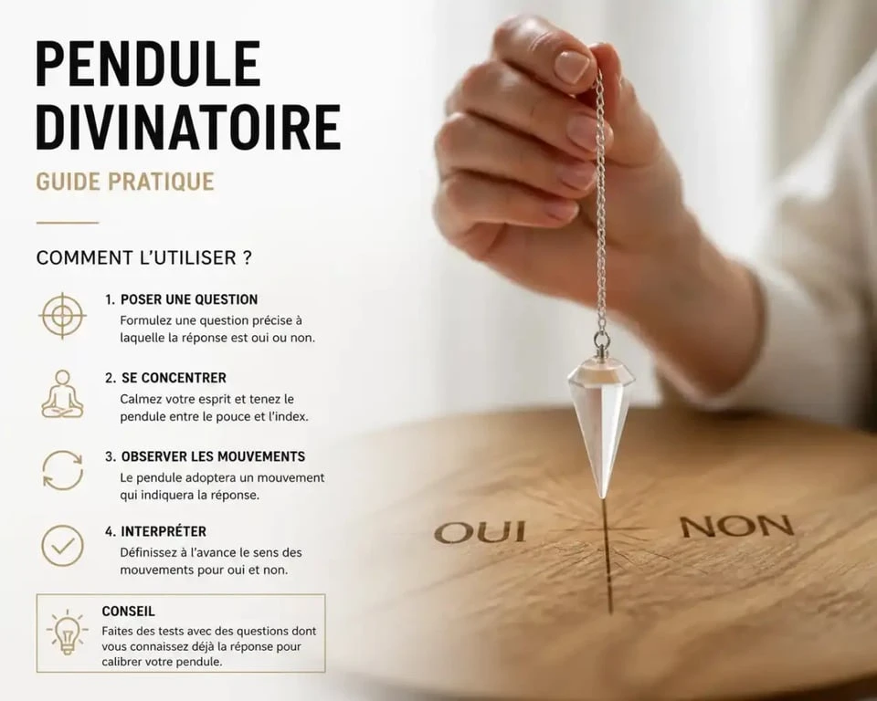 Utilisation d'un pendule question amoureuse pour obtenir des réponses