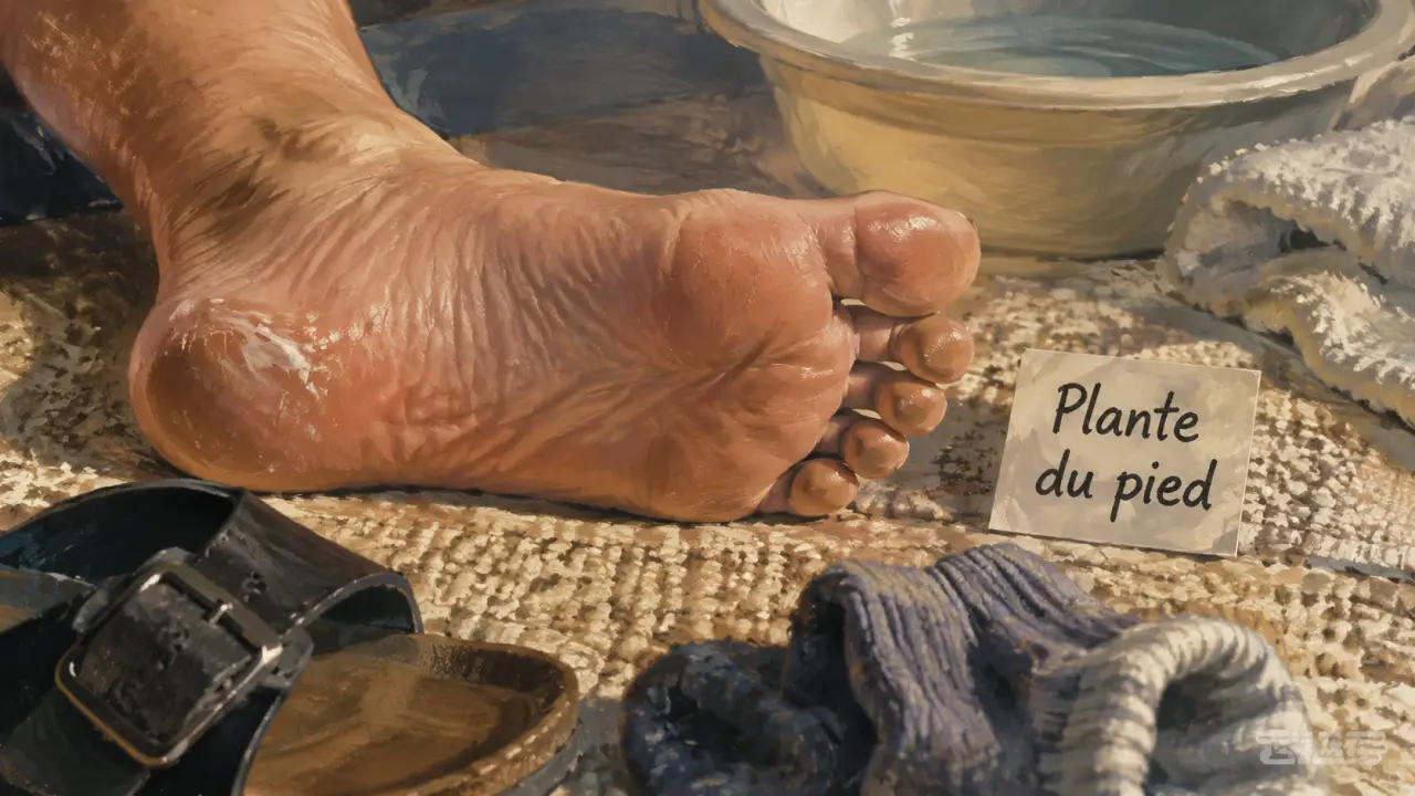 Plante du pied qui gratte signification : pied gauche ou pied droit