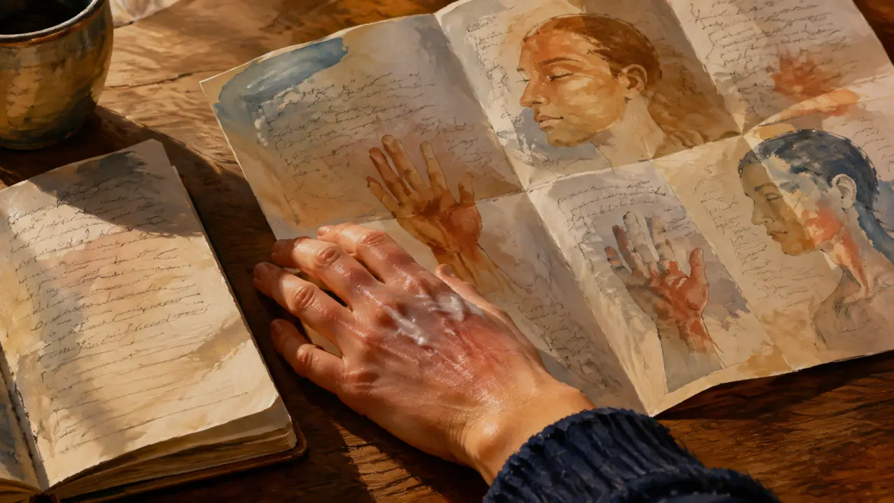 Zone eczéma signification spirituelle visage et mains